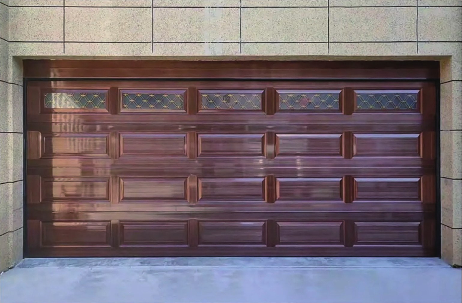 Raised Panel garage door example 1