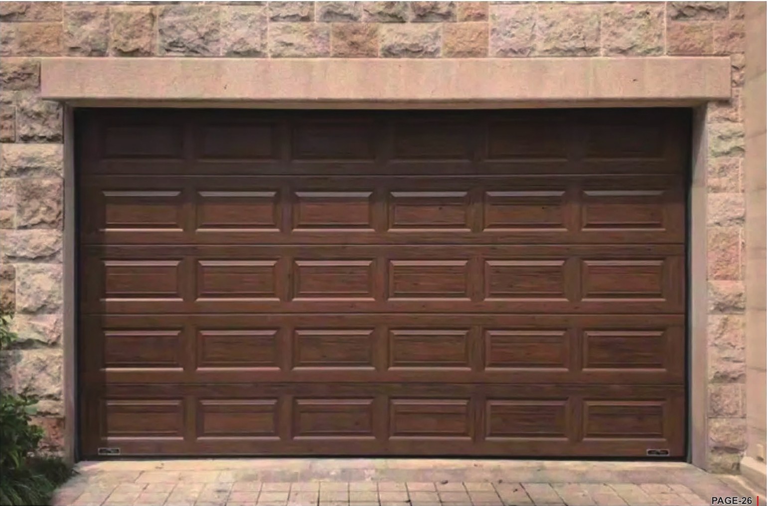 Raised Panel garage door example 2