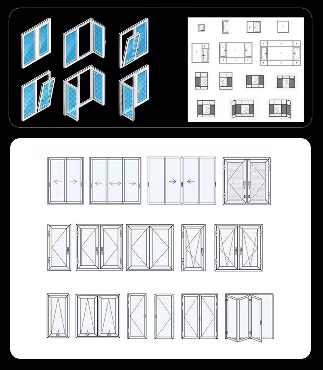 Heavy Duty Sliding Doors opening configurations